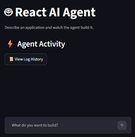 React AI Agent preview